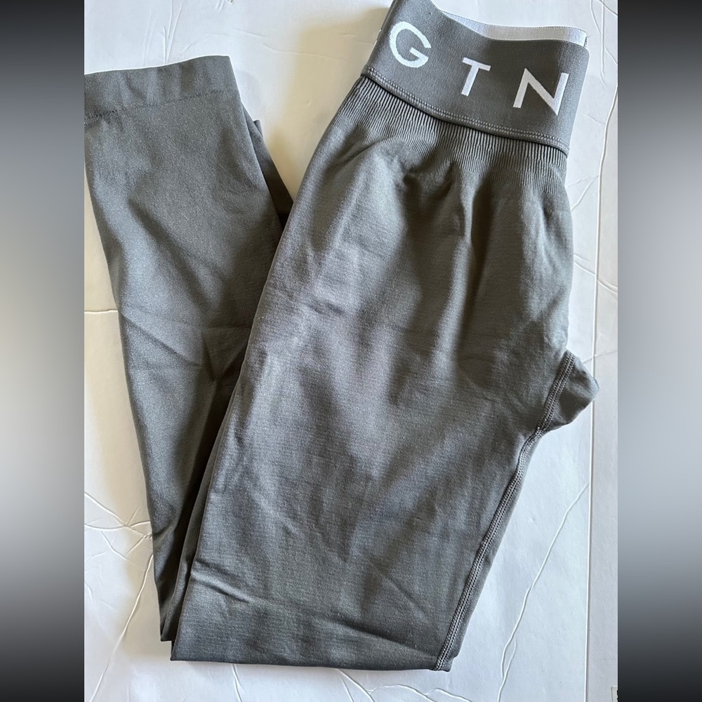 Women's NVGTN Leggings Grey Large Pull On Seamless Athletic 2467